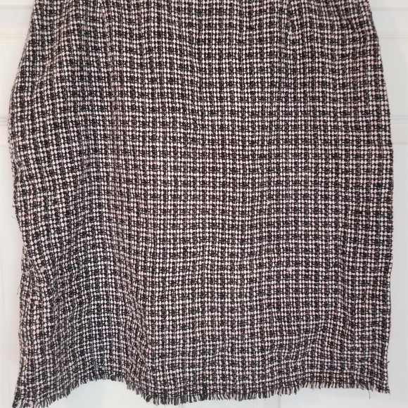 CHICO'S Tweed Fringed Skirt NWT Large (chico's 2) - Picture 6 of 7